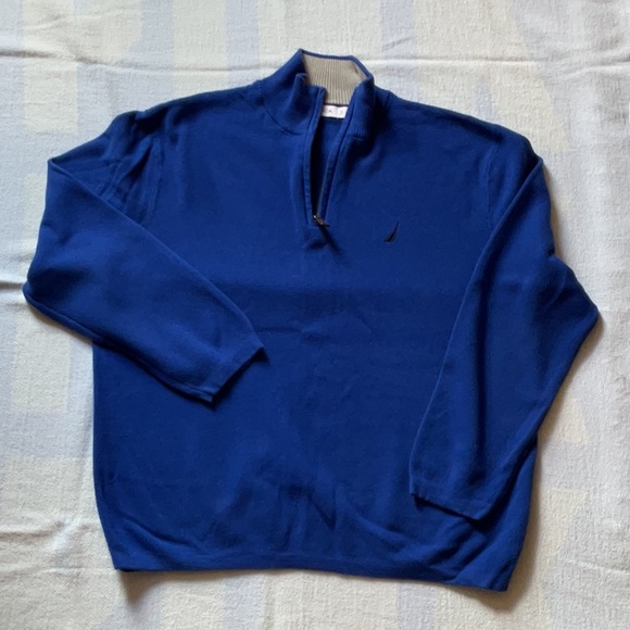 Nautica Men’s Quarter Zip Sweater - Picture 2 of 6